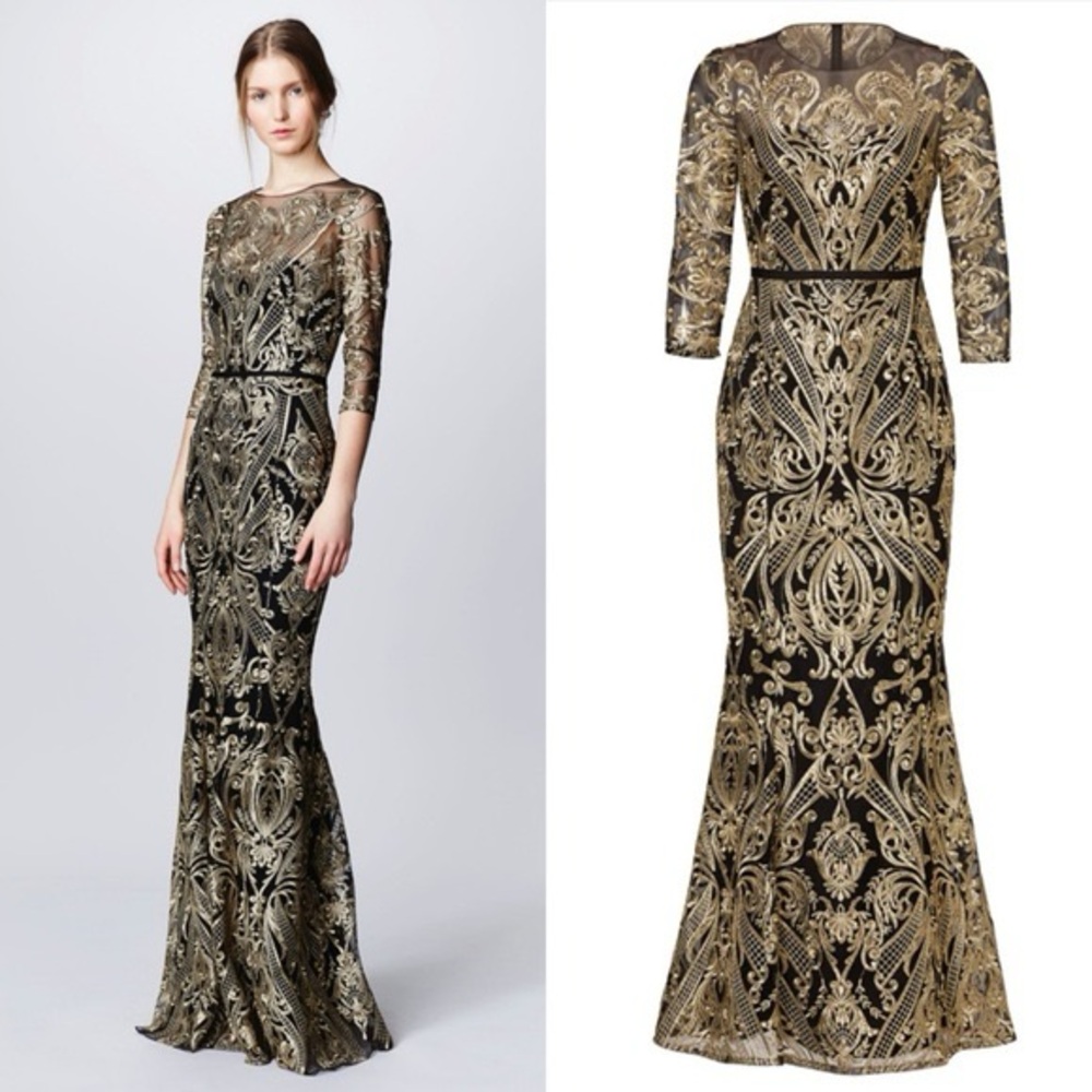 Marchesa Notte - Moises Embroidered Gown - Size 10